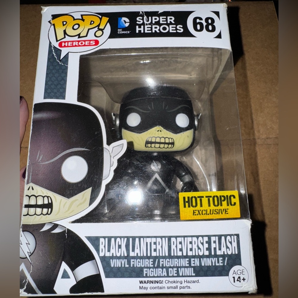 Funko Black Lantern Reverse Flash Figure with Yellow Accents